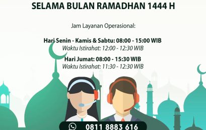 Jam Operasional Pelayanan Pascasarjana Selama Ramadhan 1444 H